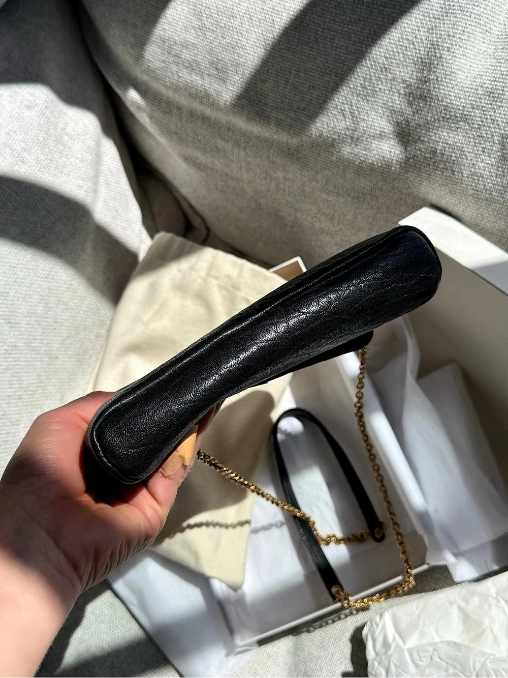 Saint Laurent Uptown Chain Wallet Black Like New - Picture 5 of 10